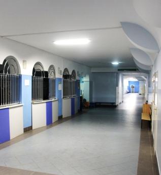 Widok na szatnie uczniów